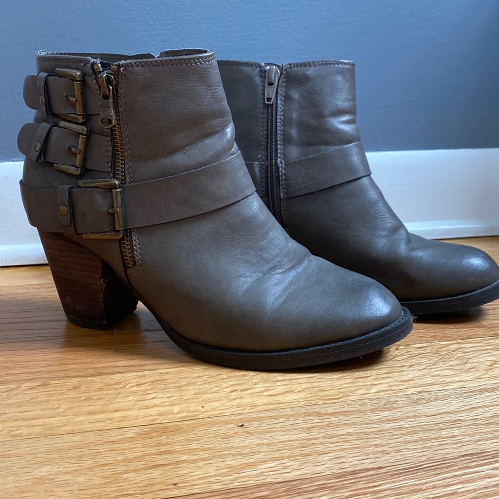 MOSSIMO Gray Ankle Booties